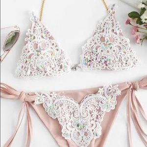Swim - Sexy dusty rose lace bikini Swim - Sexy dusty rose lace bikini